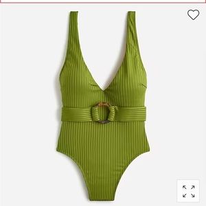 NWT J Crew Belted One Piece Swimsuit